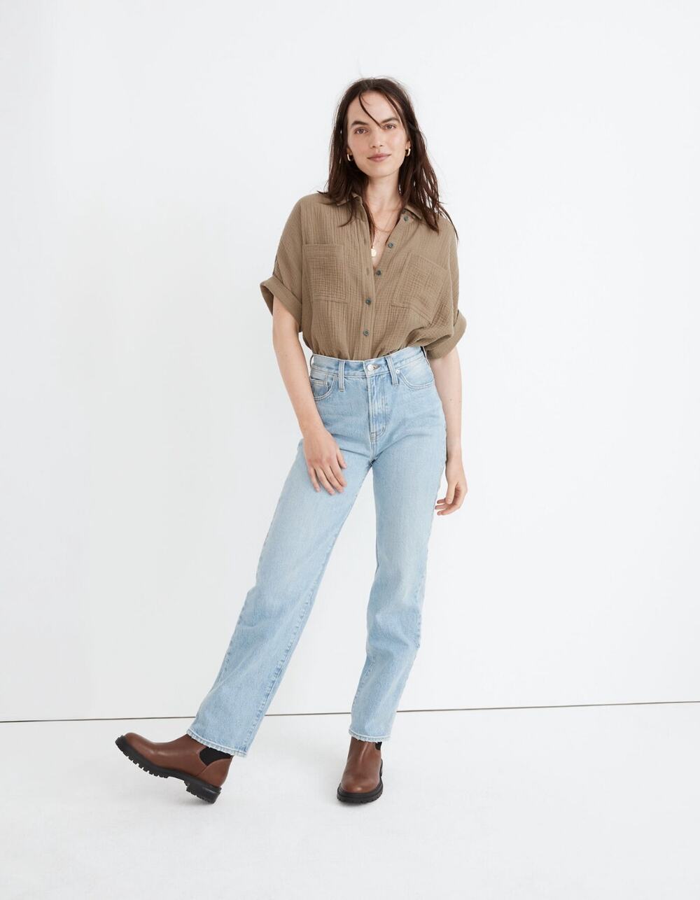 Madewell The Perfect Vintage Straight Leg High-Rise Jeans Women's Size 25